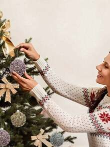 4 buc - Ornamente de Crăciun cu globuri, Decorațiuni de Crăciun, Globuri de Crăciun, Decorațiuni de nuntă, Petrecere, Sărbători, Decorațiuni de masă pentru brad mic