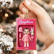 1/3/5 Stücke, individuelle Familien-Meme-Stil Autoverzierung aus Foto, personalisiertes Erinnerungsstück, Namen & Foto hochladen, Weihnachtsgeschenk für Eltern, Paar, Familie, individuelle Acryl-Porträt-Geschenke für Eltern, Lehrer, Kinder, Rucksack-Anhänger, süßes Erinnerungsstück für den Klassenraum, Weihnachtsdekoration, Thanksgiving-Geschenk, Neujahrgeschenk, Partydekoration