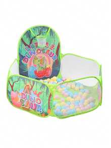 Foldable Cartoon Ball Pit Tent: Indoor/Outdoor Children's Playground - With Ball Pool And Basketball Hoop (Balls Not Included) - Multicolor - View 6