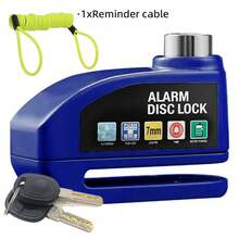 Portable Alarm Motorcycle Disc Brake Lock, Anti-Theft Lock For Outdoor Riding Scooter, Bicycle Alarm Disc Brake Lock, Bicycle Lock, Motorcycle Lock, Equipped With Reminder Rope, Aluminum Alloy Body And Coated Surface For Perfect Anti-Rust - Multicolor - View 11