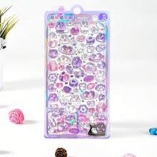 1 件卡通 3D 浮雕钻石贴纸，卡通动物自粘贴纸，适用于剪贴簿和文具装饰，工艺贴花适用于 DIY 项目和办公用品 - 均碼 - 查看 7