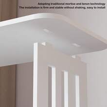 1pcs Modern White Mini Bedside Table, 2-Layer Bedroom Storage Cabinet, Living Room Side Table, PVC-Wood Composite Material, Space-Saving Design With Open Shelves & Hollow Details, Easy To Clean & Sleep-Friendly