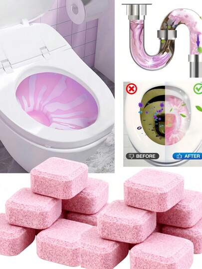 16片/24片/36片装强力马桶清洁泡腾片，除臭并去除尿渍和泛黄，碱性溶剂，适用于马桶、洗衣机、杯子等清洁，去除手指上的异味和污渍。