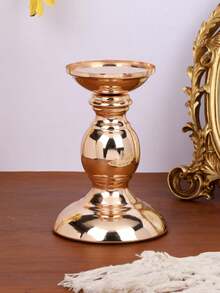 1 Peça/1 Conjunto Suporte de Vela de Pilar Romano de Ferro Forjado, Decoração de Ornamentos de Suporte de Vela de Estilo Retrô, Adequado para Lareira, Casamento, Natal, Festa de Inauguração da Casa, Jantar à Luz de Velas, Simples Decoração de Mesa Romântica para Casa