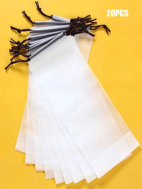 20PCS This Multi-Functional Waterproof Drawstring Bag Is Suitable For Kitchens, Offices And Travels. It Is A Durable Plastic Storage Bag That Can Hold Stationery, Mouse Pads, Umbrellas, Etc. It Is Ideal For Both Home And Travel. It Is Rainproof, Snow-Proof And Dust-Proof.