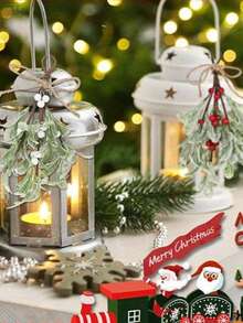 2 peças de visco artificial com bagas, enfeite de visco nevado para pendurar no Natal, flores artificiais de Natal, enfeites para árvore de Natal, para decoração de árvore de Natal, guirlanda DIY, embrulho de presentes de Natal, decoração de lareira, decoração de casa para festas de casamento, decoração de Natal para quarto, decoração de Natal de inverno, presentes de Natal para casa, decoração de Natal - Multicolorido - Ver 10