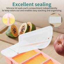 Silicone Freezer Tray Sauce Cube: Silicone Freezing Tray Broth Soup Storage - Freeze 250mL 125mL Souped Portion - Màu hồng nhạt - Xem 5