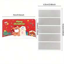 20pcs Christmas Scratch Off Cards With Golden Tickets - Reveal Hidden Messages, Santa, Polar Bears, Merry Christmas - For Secret Santa, Party Favors, Gifts - Elegant Holiday Stationery - Compatible With Standard Printers - Ideal For Christmas, Birthdays, Corporate Events - Bulk Scratch Cards For Gifts, Festive Gifting, Cartoon Themed Cards, Versatile Gift Cards