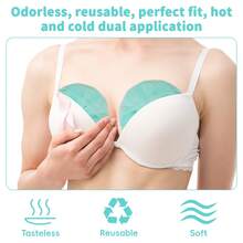 Wkłady chłodzące do piersi z miękkimi osłonkami, wkłady chłodzące z żelowymi kulkami do piersi, wkładki chłodzące/rozgrzewające do piersi, niezbędne akcesoria do karmienia piersią, wielorazowe wkładki chłodzące do karmienia piersią, ciepłe lub zimne, niezbędne akcesoria po porodzie