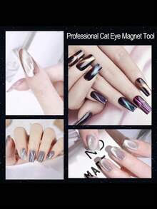 3 合 1 美甲磁铁，带心形猫眼工具，多功能猫眼凝胶指甲油磁铁笔，3D 磁性指甲油棒，多功能 UV 凝胶法式猫眼美甲工具磁铁，适用于家庭美甲沙龙 DIY、美甲用品、美甲工具、返校、指甲、按压式指甲、美甲修脚工具。