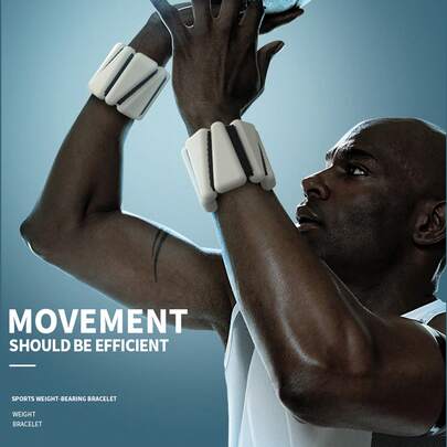 负重腕带力量训练锻炼健身腕带力量三角单色腕带魔术贴硅胶腕带