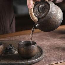 Ceașcă de ceai din gresie, ceașcă Master în stil antic japonez, set de ceai Kung Fu 80ml cană de cafea retro lucrată manual Matcha