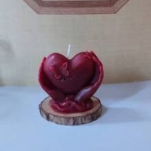 1pc Heart-Shaped Aromatherapy Candle, Home Decor Ornament