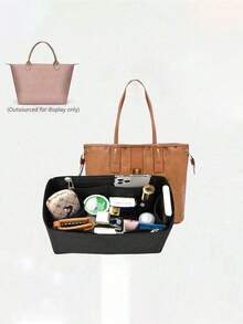 Organizer per borse, inserto organizzatore in feltro con cerniera, sagoma per borse a mano e tracolle, adatto per borse Saint PM