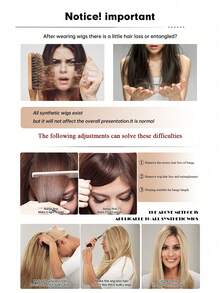 24 Inch Long Blonde Wig For Women Natural Gradient Synthetic Fiber Wig Hair Heat Resistant For Daily Wear - Blonde Ombre - View 10