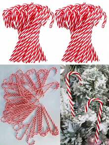 24/12 buc decorațiuni de Crăciun roșii și albe din bastoane de bomboane, bastoane de bomboane din plastic răsucite agățate decorațiuni pentru bradul de Crăciun, potrivite pentru decorarea casei de Crăciun de Anul Nou cadouri de petrecere, lungime 15 cm, ornamente suspendate pentru bradul de Crăciun, decorare de fundal pentru cameră, decorare de Crăciun pentru ferestre acadea din bastoane de bomboane