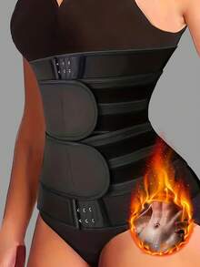 1 pieza Faja deportiva para la cintura, Reductor de cintura, Cinturón de sauna para sudar, Entrenador de cintura para ejercicio, Cinturón para la cintura, Moldeador de cintura, Entrenador abdominal, Chaleco de compresión moldeador de abdomen y cintura, Moldeador de abdomen y cintura, Chaleco de compresión, Faja abdominal, Cinturón de soporte abdominal