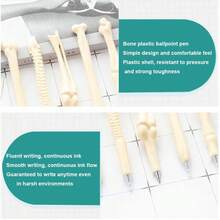 5/10pcs Bone Ballpoint Pen Creative Novelty Pens Black Ink For Halloween Artist Nurse School Office Party