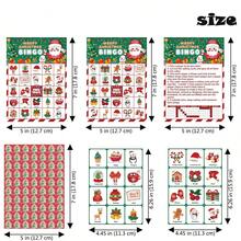 Weihnachts-Bingo-Spielset, enthält 560 Weihnachtsbaum-Marker, Feiertags-Partyspielkarten für Familientreffen, Gruppenaktivität, Weihnachtsthemenbezogene Unterhaltungsartikel