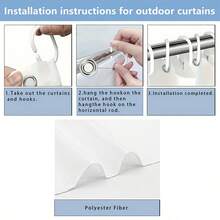 Imprimare 2D plană 1 buc/set Cortina de grădină cu tematică de Crăciun, Cortina cu model floral, Poate fi folosită ca parasolar, Cortina de ușă, Cortina de garaj, Terasă, Grădină, Cortina de fereastră exterioară, Fundal, Decor de sărbători, Decor de petrecere, Decor agățat, Potrivită pentru terasă, garaj, Fundal de petrecere, Lavabilă la mașină, Cu inele pentru instalare ușoară, Decor de Crăciun, Design vibrant Material semitransparent din poliester, Lavabilă la mașină, Decor perfect de Crăciun pentru sărbători