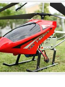 Modelo de juguete recargable de avión y helicóptero de control remoto de gran tamaño - Dorado - Ver 2
