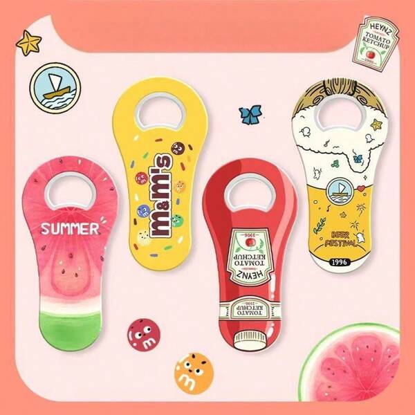 Refrigerator Magnet Bottle Opener, Bottle Opener, Creative Cute High-Value Bottle Opening Tool For Home Use