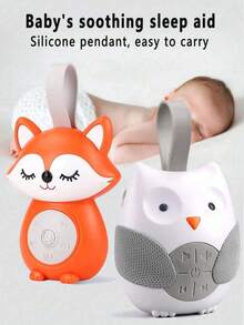 1 件婴儿白噪音和摇篮曲音响机、婴儿音乐玩具、幼儿男孩和女孩音响机、婴儿音响设备、可爱猫头鹰设计、便携式婴儿睡眠白噪音机、适用于婴儿车、汽车座椅、散步、婴儿必需品、新生男孩女孩生日/节日礼物