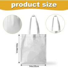 1pc 35*40cm(14*16 Inch) Modern Abstract Black And Golden Flower Shopping Bag, Reusable Printed Canvas Bag, Simple Polyester Fabrics Tote For Everyday Shopping - Color - View 4