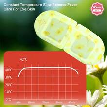 30Pcs Set Chamomile Steam Eye Mask Relieve Eye Fatigue Improving Sleep Quality Self-Heating Sleep Masks For Eye Care, Disposable Warm Compress Eye Shades, Soothing, Eliminate Dark Circles Under The Eyes Constant Temperature Control, Ultra Long Time Hot Compress