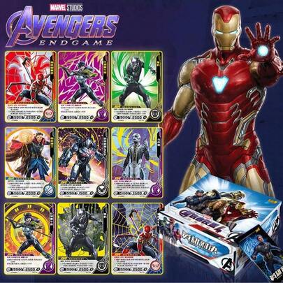 Disney Avengers Cards Marvel Cards Gold Card Collector's Edition GR Full SSR Card Book Crystal Bracelet Is Perfect For Christmas, Thanksgiving, Hallow