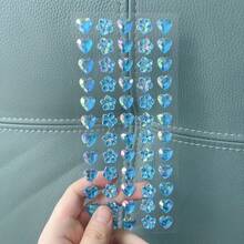 60pcs Colorful Synthetic Gem Stickers - 3D Shiny Self-Adhesive Reusable Decorative Stickers, Suitable For Decorating Phones, Laptops, Tablets, Birthday Gifts, Craft Materials, Assorted Colors, 3D Effect, Glossy Surface, DIY Projects, [Random Style With Color Difference] - Multicolor - View 18