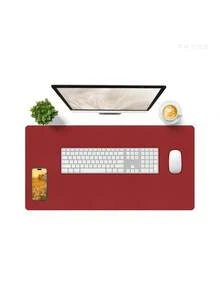 Christmas Decor Leather Desk Mat, Mouse Pad, Non-Slip Desk Protector, Leather Desk Blotter, Computer Desk Mat, Waterproof Desk Pad, Suitable For Office And Home Decor