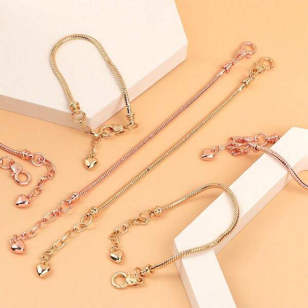 1/2/3 DIY Snake Bone Basic Bracelet Simple And Adjustable Women's Universal Bracelet, Suitable For DIY Bracelets