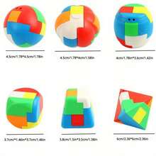 10pcs Magic Ball Cube Puzzle, Fun Brain Teaser Game Challenge, Balance Education Party Favors, Classroom Prizes