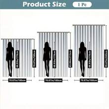 Imprimare 2D plană 1 buc/set Cortina de grădină cu tematică de Crăciun, Cortina cu model floral, Poate fi folosită ca parasolar, Cortina de ușă, Cortina de garaj, Terasă, Grădină, Cortina de fereastră exterioară, Fundal, Decor de sărbători, Decor de petrecere, Decor agățat, Potrivită pentru terasă, garaj, Fundal de petrecere, Lavabilă la mașină, Cu inele pentru instalare ușoară, Decor de Crăciun, Design vibrant Material semitransparent din poliester, Lavabilă la mașină, Decor perfect de Crăciun pentru sărbători