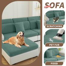YSTELLAA Elastic Sofa Cover, Elastic Sofa Cushion Cover, Universal Sofa Cushion Cover, Sofa Cushion Covers, Sofa Cover - 淡綠 - 查看 6