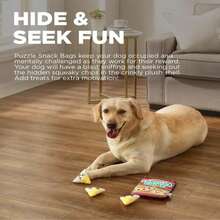 Outward Hound Snack Bag Tortilla Chips Puzzle Squeaky Dog Toys - ColorJ - 查看 2