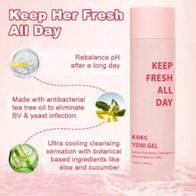 KOEC 4 Piece Female Intimate Care Casual Hygiene Products, Renew Her Rejuvenating Yoni Body Oil + PH Blancing Feminine Yoni Soap Bar + UItra Fresh Yoni Foam Wash + Yoni Fresh Shower Gel - Hồng - Xem 7