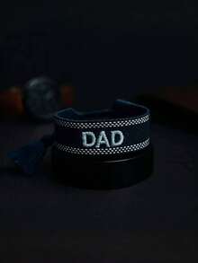 1 Stück personalisiertes besticktes Namens-Geflochtenes Armband - besticktes Boho Freundschaftsarmband mit Quaste, verstellbar, Unisex Geschenk, Weihnachten 2025, Weihnachtsgeschenk, Paargeschenk, Familiengeschenk, Jungen-/Mädchengeschenk