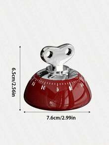 1pc Magnetic Kitchen Timer - Precision Countdown Timer With Strong Adhesive, Mechanical Desktop/Fridge Timer For Cooking, Baking & Studying (Easy-Read Dial) - Multicolor - View 2