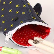 Innovative Creative Shark Mouth Pencil Case, Shark Mouth Zipper Pencil Case, Cute Shark Pencil Case, Large Capacity Multifunctional Creative Pencil Case, Student Stationery Storage Bag, Stationery Bag - 黑色 - 查看 2