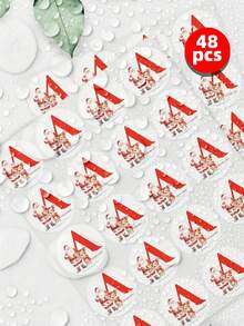 1~108 etiquetas personalizadas - Pegatinas personalizables, pegatinas navideñas personalizadas, pegatinas de cartas de Papá Noel, etiquetas de regalo navideñas y pegatinas para bolsas de aperitivos pequeñas con texto personalizado, perfectas para envolver regalos navideños, decoraciones navideñas, pegatinas para sobres navideños y envasado de dulces y aperitivos. Personalizadas, coloridas, multiusos, para el Día del Padre, para graduaciones, para bodas, para inauguraciones de casa, Navidad