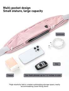 New Sports Phone Waist Bag, Lightweight Running Waist Pack With Large Capacity, Non-Bouncing Fitness Waist Bag For Men & Women, Cycling