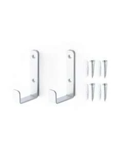 Bộ 2/4/6 móc treo tường hình chữ L bằng thép không gỉ chịu lực cao - Giá treo áo khoác tiện dụng cho gia đình và văn phòng. - Nhiều màu - Xem 8