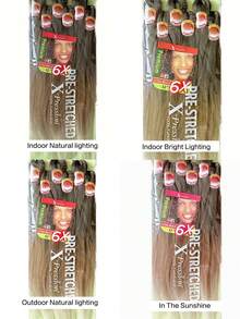 Xpression 6 件装合成光滑 Yaki 辫子预拉伸编织发 - 彩色 - 查看 7