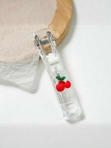 1个卡通夹子收纳盒，配50个替换夹子，文件/资料整理夹，学生试卷夹，零食封口夹 - 彩色 - 查看 12