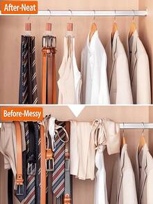 Gürtelaufhänger, 360° drehbarer Gürtelorganizer zur platzsparenden Aufbewahrung von BHs, Trägershirts, Krawatten, Schals, Geldbörsen