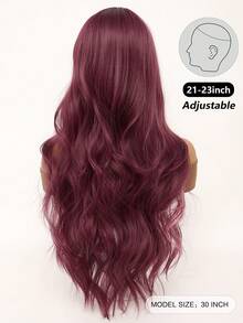 clouder Red Highlight Pink Extra Long Curly Wig 30 Inch Cosplay Wig Halloween Christmas Wig Elegant Soft Matte Hair Loose Curls Casual Outing Street Punk Wig Rock Wig Fluffy Natural Cool Girl Synthetic Heat-Resistant Fiber Wig Suitable For Women Daily Party Wig Music Festival Wig Avant-Garde College Style Wig Modern Fashion Gothic Wig - 挑染粉色 - 查看 3