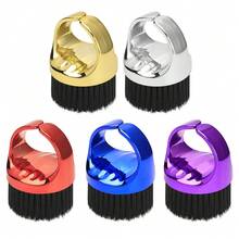 1 件装 环颈除尘梳 理发师去除松散头发刷 剪发刷 软毛清洁刷 美发工具 - 彩色 - 查看 9