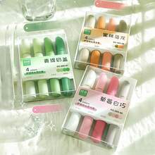 4pcs In Set Colin 669 Fruit-Colored Mist Large-Capacity Lipstick, Student Key Point Marking Soft Tip DIY Painting Highlighter